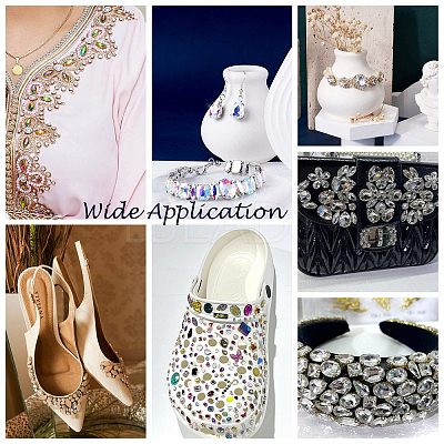 Sew on Rhinestone RGLA-T034-4x15mm-10-1