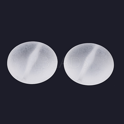 Transparent Frosted Acrylic Beads FACR-N002-04-1