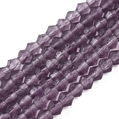 Imitate Austrian Crystal Frosted Glass Beads Strands LS-EGLA-A039-T2mm-MD04-1