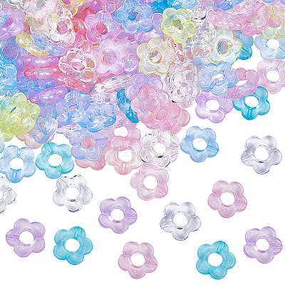 400Pcs Transparent Acrylic Beads MACR-SP0001-20-1