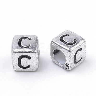 Plated Acrylic Beads PB43C9308-C-1