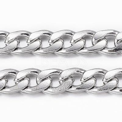 Tarnish Resistant 304 Stainless Steel Cuban Link Chains CHS-H009-33P-1