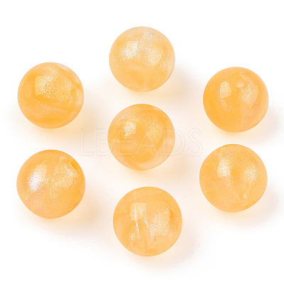 Opaque Acrylic Beads OACR-E014-19B-02-1