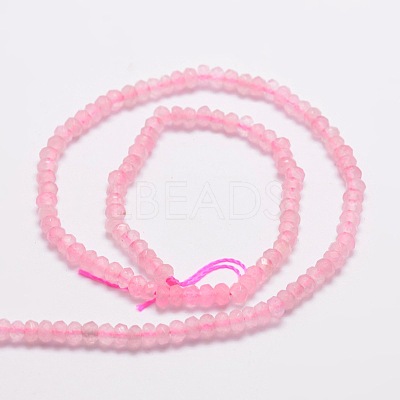 Dyed Natural Malaysia Jade Rondelle Beads Strands G-E316-2x4mm-32-1