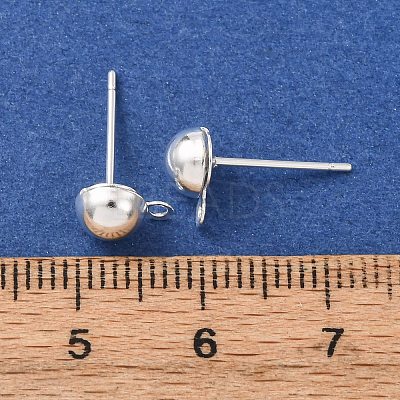 Brass Stud Earring Findings LS-KK-G604-01S-03-1