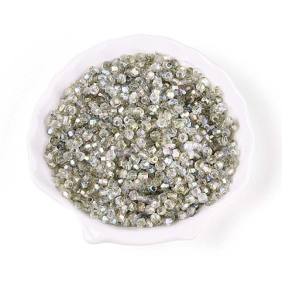 Transparent Spray Painted Glass Beads LS-EGLA-N018-4mm-03-1