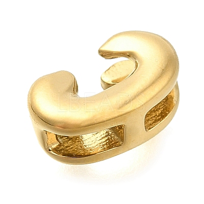 Ion Plating(IP) 304 Stainless Steel Slide Charms STAS-B075-37G-C-1