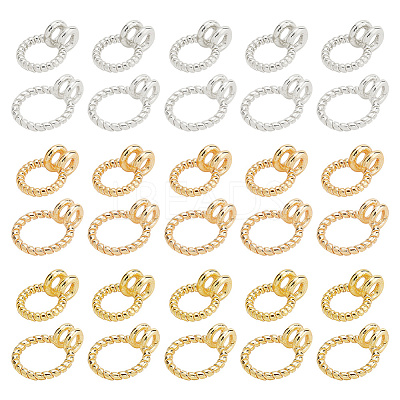 60Pcs 6 Style Brass Dount Bails KK-AR0003-34-1