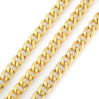 Ion Plating(IP) 304 Stainless Steel Cuban Link Chains CHS-E013-17C-G-1