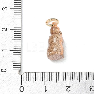 Brass Enamel Pendants KK-CBAE20A-01L-G-1