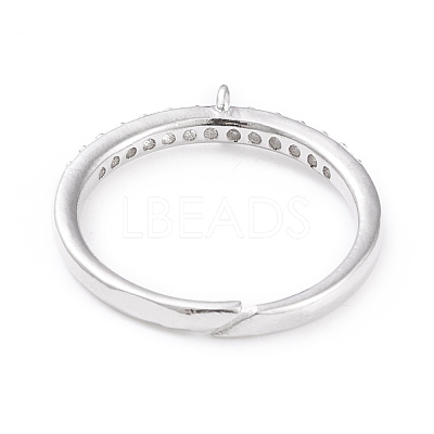 Brass Cuff Finger Ring Settings KK-L155-34P-1