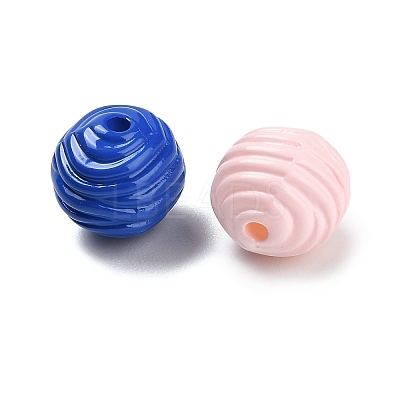 Baking Paint Opaque Acrylic Beads SACR-P035-10-1