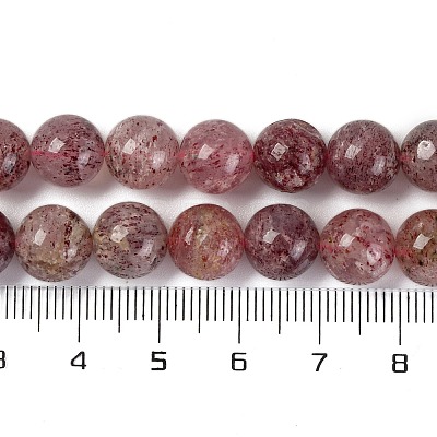 Natural Strawberry Quartz Beads Strands LS-G-J373-16-9mm-1