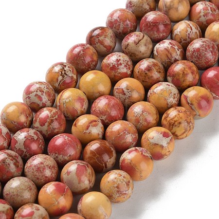 Dyed Natural Regalite/Imperial Jasper/Sea Sediment Jasper Beads Strands G-B124-C01-16-1