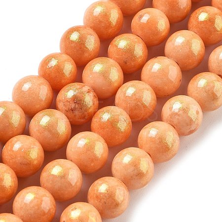 Natural Mashan Jade Beads Strands G-A255-A01-01J-1