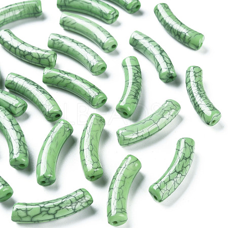 Opaque Crackle Acrylic Beads MACR-S372-002N-012-1