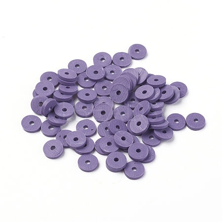 Handmade Polymer Clay Beads X-CLAY-Q251-6.0mm-B03-1