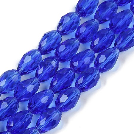 Transparent Glass Beads Strands X-EGLA-N013-T10mm-D11-1