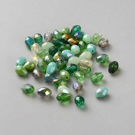 50Pcs Transparent Glass Beads GLAA-WH0039-50B-01-1