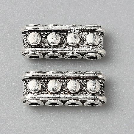 Tibetan Style Alloy Slide Charms FIND-WH0126-600B-AS-1