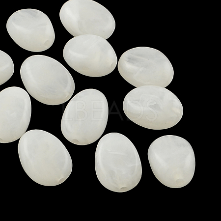Oval Imitation Gemstone Acrylic Beads LS-X-OACR-R052-19-1
