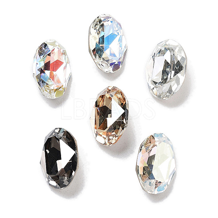 K9 Glass Rhinestone Cabochons GLAA-H034-06E-1