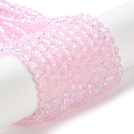 Baking Paint Transparent Glass Beads Strands DGLA-A034-J4MM-D09-1