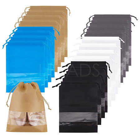 Olycraft 20Pcs 5 Colors Non-woven Fabric Packing Pouches Drawstring Bags for Shoes Storage ABAG-OC0001-08-1