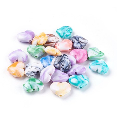 Acrylic Imitation Gemstone Beads MACR-E205-09A-1