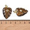 Natural Tiger Eye Pendants GG-CBA105B-01E-G-3
