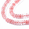 Cherry Quartz Glass Beads Strands G-S366-106-3