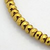 Electroplate Non-magnetic Synthetic Hematite Beads Strands G-J208D-05-1