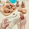 10Pcs 5 Styles Cork Bottle Stoppers AJEW-NB0006-07-3