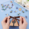 20Pcs 2 Syles Handmade Lampwork Beads Pendants PALLOY-PH0002-14-3