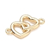 Hollow Alloy Connector Charms AL-CBA7C55-09G-2