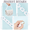 Acrylic Bag Links Straps PURS-WH0001-07A-3