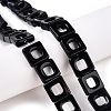 Dyed & Heated Natural Black Agate Beads Strands G-N342-102C-1