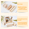   18Pcs 3 Style Cube & Rectangle & Column Pinewood Name Card Holder ODIS-PH0001-34-6