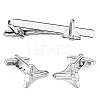 Alloy Cufflinks & Tie Clips Sets AJEW-WH0886-09B-1