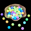 SUPERFINDINGS 60Pcs 10 Colors Luminous Silicone Beads SIL-FH0001-02-4