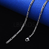 304 Stainless Steel Figaro Chain Necklaces NJEW-S420-003C-P-4