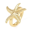 Ocean Theme Brass Cuff Rings RJEW-C135-01G-16-4