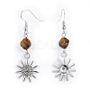 Tibetan Style Alloy Dangle Earrings EJEW-JE03298-3