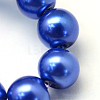 Baking Paint Pearlized Glass Pearl Round Bead Strands HY-Q003-4mm-28-3