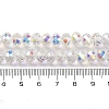 AB Color Plated Transparent Electroplate Beads Strands EGLA-H104-06I-4