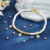 20Pcs 2 Colors Fancy Cut Faceted Round 925 Sterling Silver Beads STER-PH0001-72-5