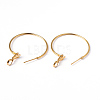 Brass Hoop Earrings EC108-1NFG-2