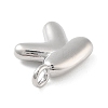 Rack Plating Brass Balloon Letter Pendants KK-C050-01P-K-2