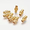 Rack Plating Brass Magnetic Clasps with Glue-in Ends KK-G230-5mm-G-NF-1