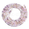 Electroplate Glass Beads Strands EGLA-S192-001B-B02-2
